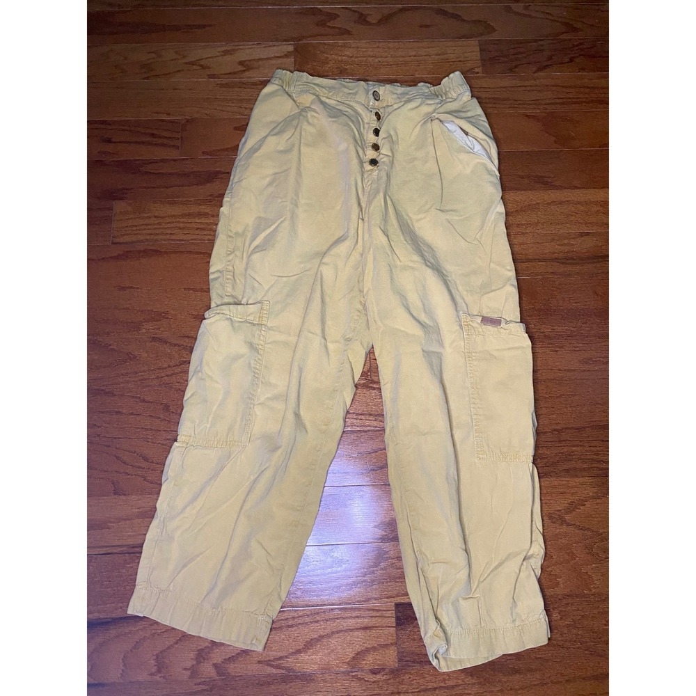 Zara Light Brown Cargo‎ Pants with Linen Size 6